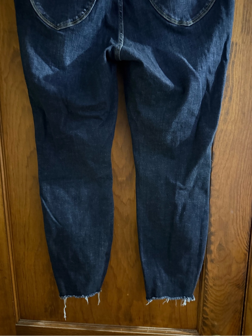 Judy Blue Dark Indigo Jeans with Contrast Gold Stitching - Picture 3 of 9